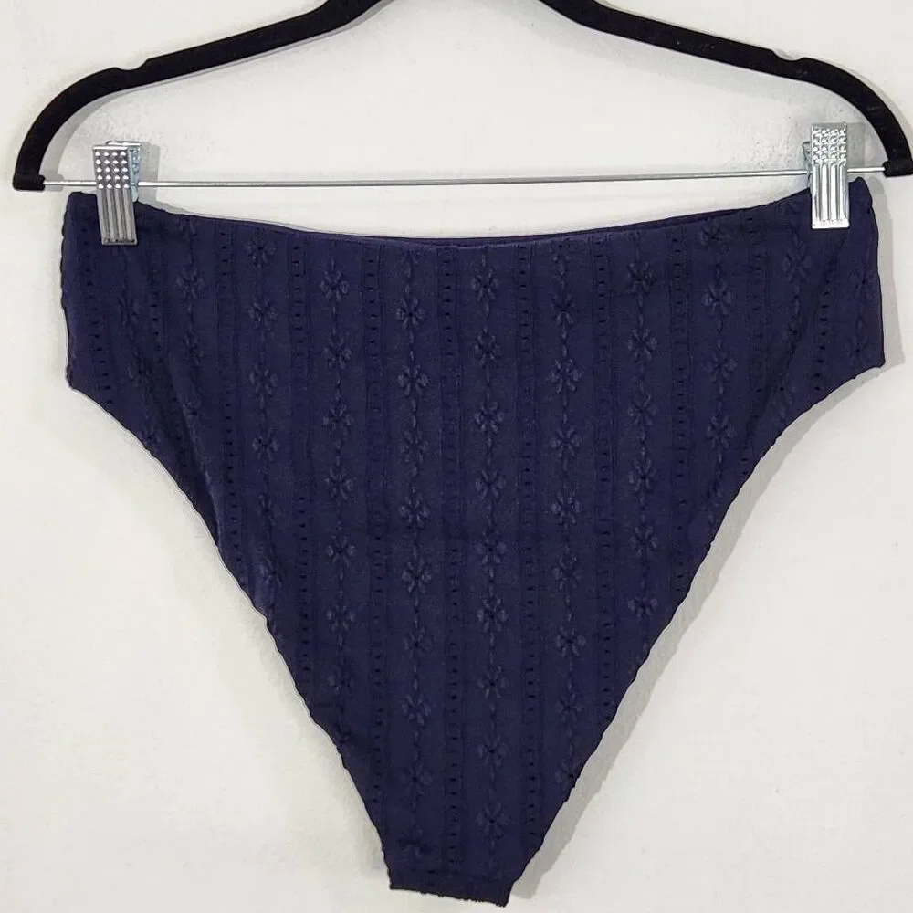 Andie Navy Swim Bottom NWT Size Small Navy Andie Swim Bikini Bottom